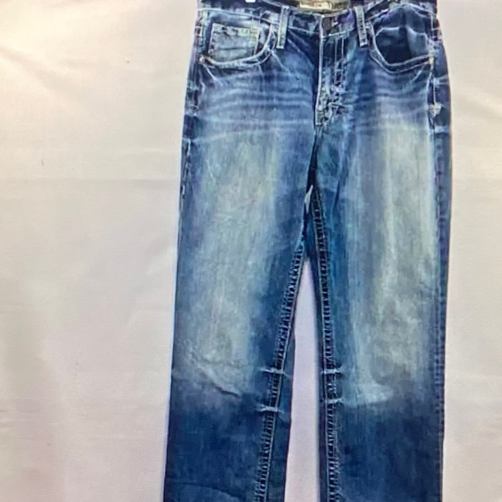 Buckle Men's Indigo Straight Jeans